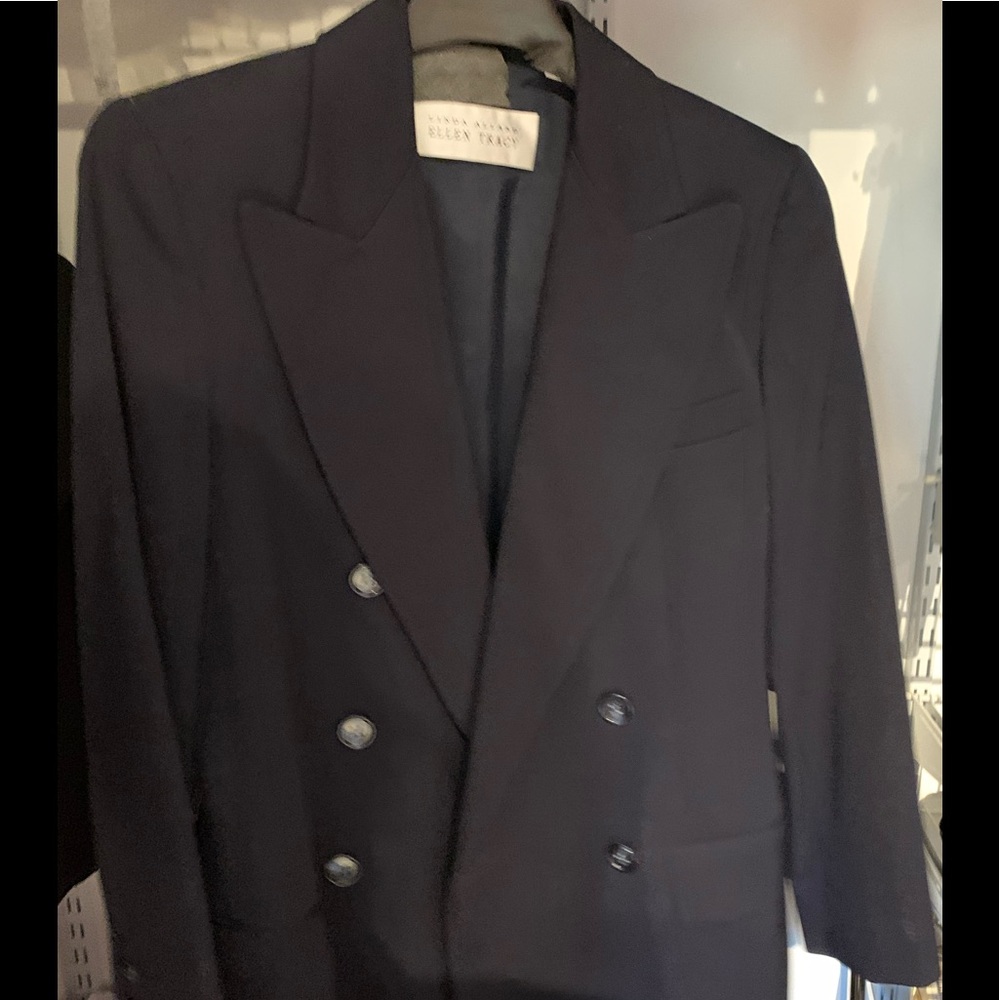 Ellen Tracy Double Breasted Petite Blazer